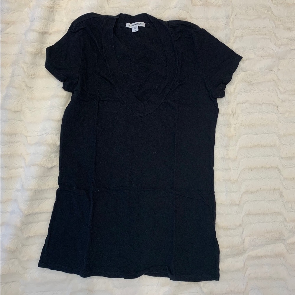 James Perse black v neck t-shirt